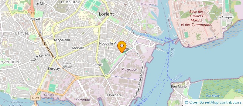 localisation de l'entreprise AUTO PIECES 56  LORIENT