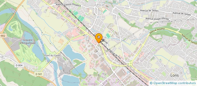 localisation de l'entreprise AUTO PIECES 64  LESCAR