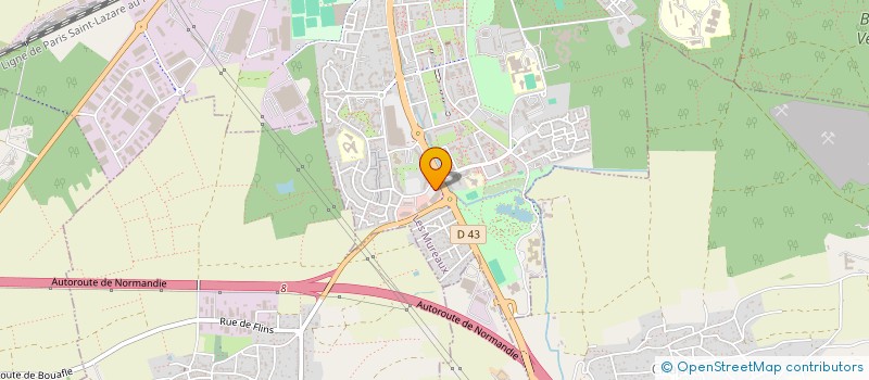 localisation de l'entreprise AUTO PIECES 78 à LES MUREAUX