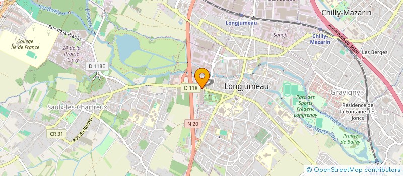 localisation de l'entreprise AUTO PIECES 91 à LONGJUMEAU