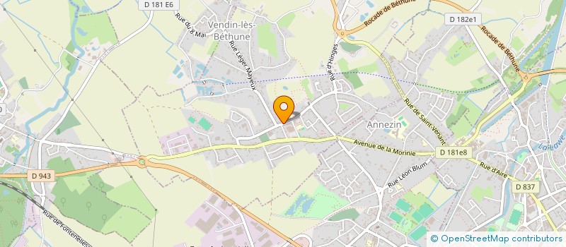 localisation de l'entreprise AUTO PIECES CEDRIC  VENDIN-LES-BETHUNE