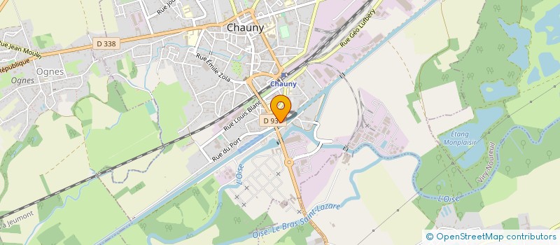 localisation de l'entreprise AUTO PIECES CHAUNY à CHAUNY
