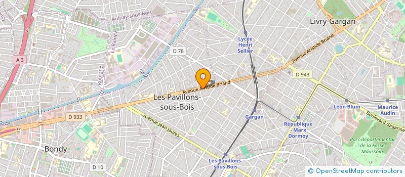 localisation de l'entreprise AUTO PIECES EQUIPEMENTS à LES PAVILLONS-SOUS-BOIS