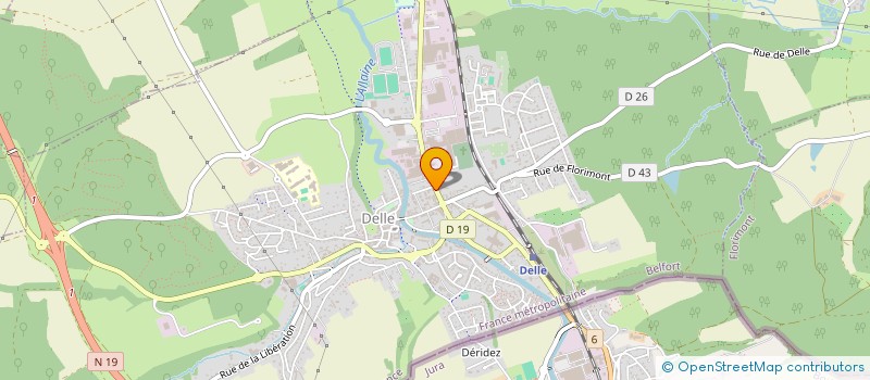 localisation de l'entreprise AUTO PIECES FRANCE  DELLE