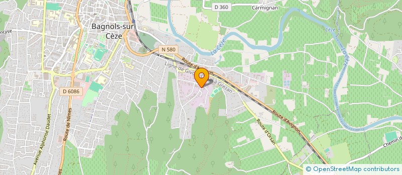 localisation de l'entreprise AUTO PIECES GARD RHODANIEN à BAGNOLS-SUR-CEZE