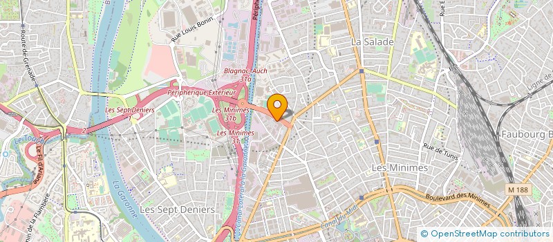 localisation de l'entreprise AUTO PIECES L'UNION à TOULOUSE
