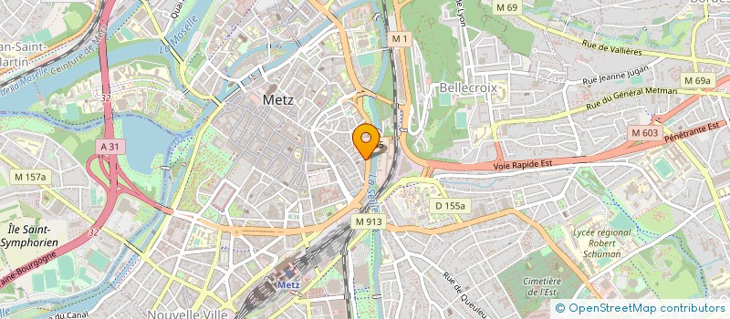 localisation de l'entreprise AUTO PIECES MAGINOT  METZ