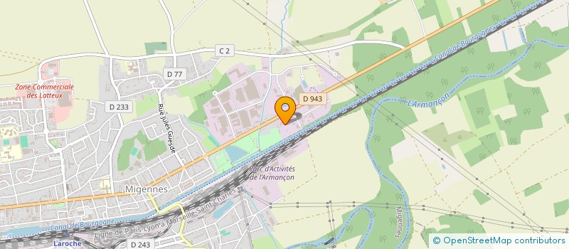 localisation de l'entreprise AUTO-PIECES MIGUEL à MIGENNES
