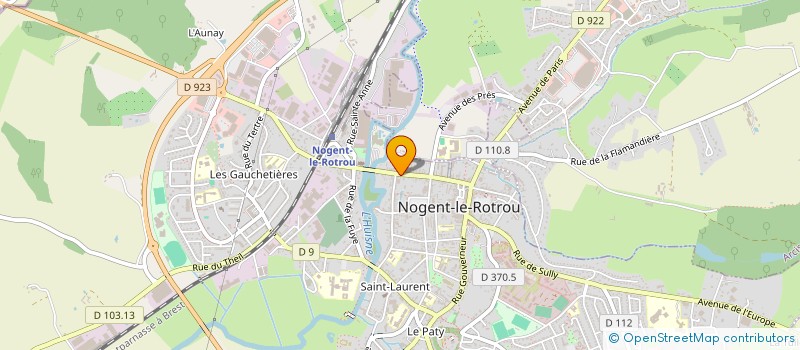 localisation de l'entreprise AUTO PIECES NOGENTAISES à NOGENT-LE-ROTROU