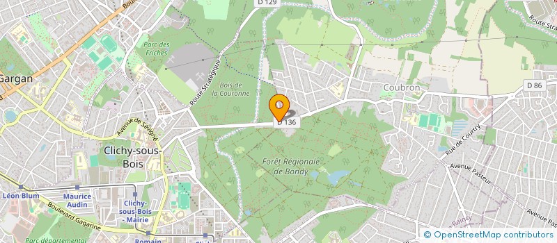localisation de l'entreprise AUTO PIECES REEMPLOI COUBRON à CLICHY-SOUS-BOIS