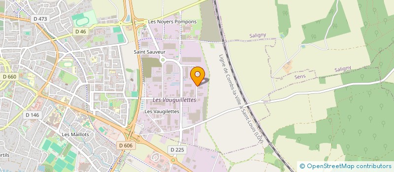 localisation de l'entreprise AUTO PIECES SENS à SENS