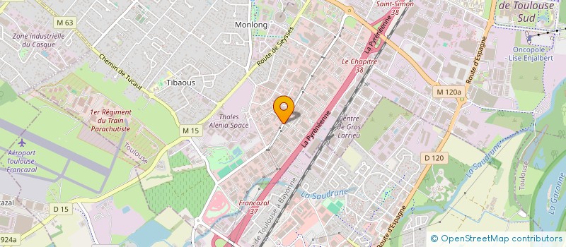 localisation de l'entreprise AUTO PIECES THIBAUD à TOULOUSE