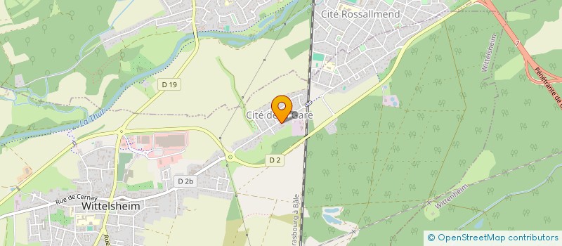 localisation de l'entreprise AUTO PLUS à WITTELSHEIM