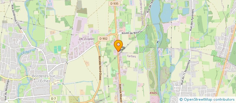 localisation de l'entreprise AUTO PLUS à BORDERES-SUR-L'ECHEZ
