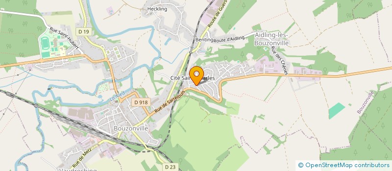 localisation de l'entreprise AUTO PNEU DISCOUNT  BOUZONVILLE