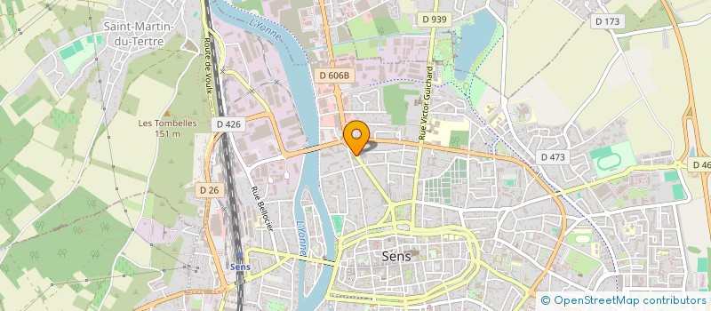 localisation de l'entreprise AUTO-PNEUS à SENS