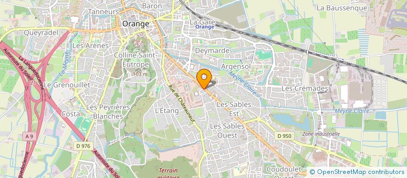 localisation de l'entreprise AUTO PNEUS  ORANGE