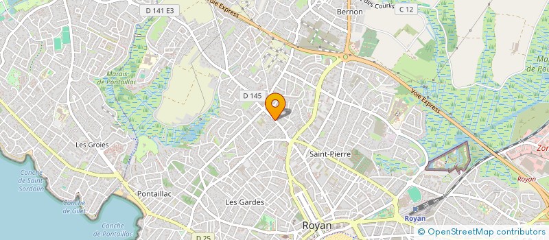 localisation de l'entreprise AUTO PNEUS DISCOUNT  ROYAN