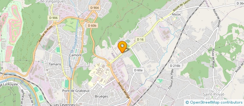 localisation de l'entreprise AUTO PNEUS SAINT PRIVAT  SAINT-PRIVAT-DES-VIEUX