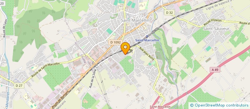 localisation de l'entreprise AUTO PNEUS SERVICE  SAINT-MARCELLIN