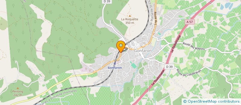 localisation de l'entreprise AUTO POIDS LOURD INDUSTRIE PIGNANS  GONFARON