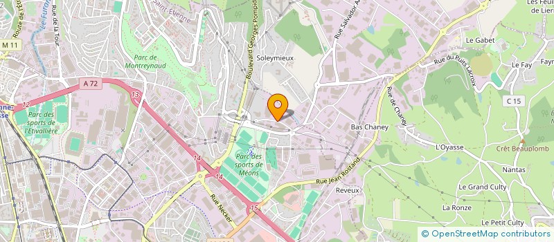 localisation de l'entreprise AUTO POIDS LOURDS 42 à SAINT-ETIENNE