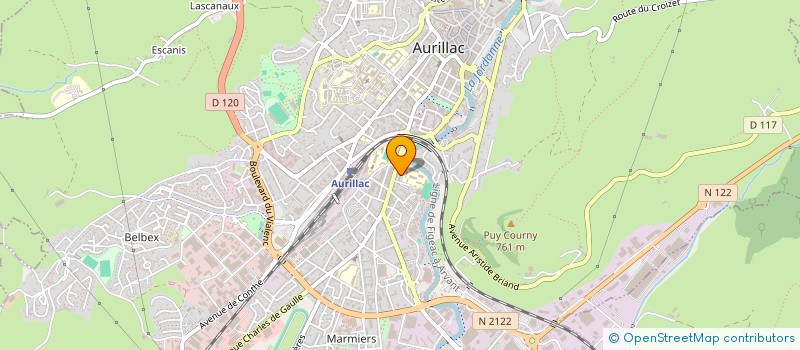 localisation de l'entreprise AUTO POINT SERVICE à AURILLAC