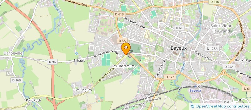 localisation de l'entreprise AUTO POLE BAYEUX à VAUCELLES