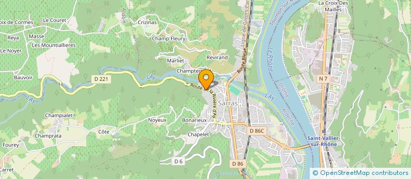 localisation de l'entreprise AUTO POLE SARRAS à SARRAS