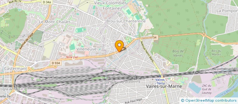 localisation de l'entreprise AUTO PREST 77  BROU-SUR-CHANTEREINE