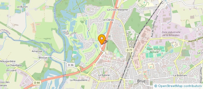 localisation de l'entreprise AUTO PRESTIGE 35  BRUZ