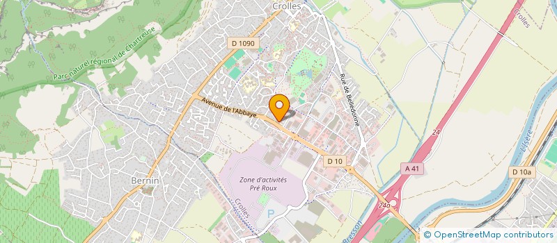 localisation de l'entreprise AUTO PRESTIGE à CROLLES