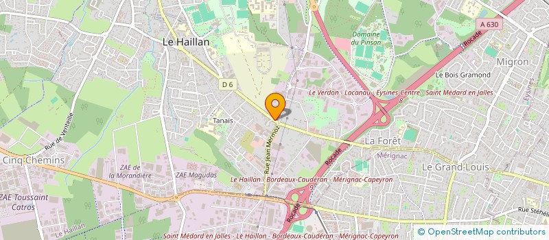 localisation de l'entreprise AUTO PRESTIGE à LE HAILLAN