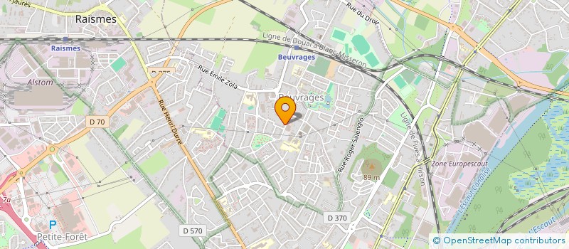 localisation de l'entreprise AUTO PRESTIGE 59  BEUVRAGES