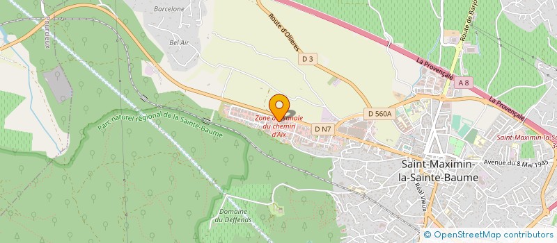 localisation de l'entreprise AUTO PRESTIGE 83 à SAINT-MAXIMIN-LA-SAINTE-BAUME
