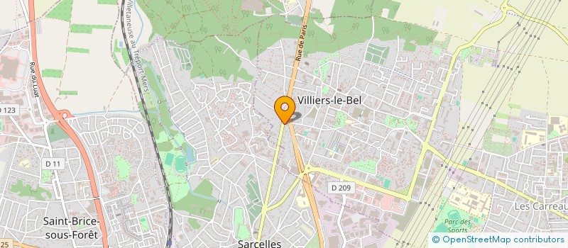 localisation de l'entreprise AUTO PRESTIGE 95 à VILLIERS-LE-BEL