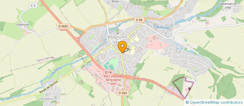 localisation de l'entreprise AUTO PRESTIGE 95  MAGNY-EN-VEXIN