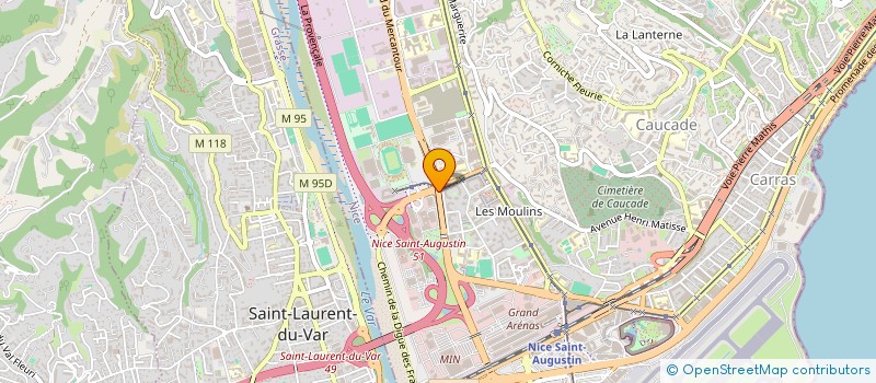 localisation de l'entreprise AUTO PRESTIGE SERVICES à NICE