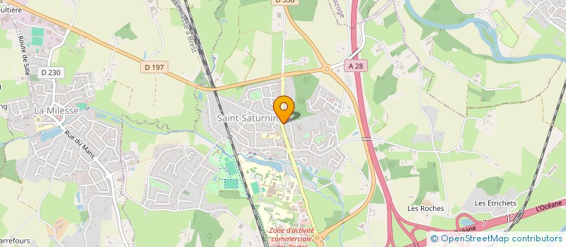 localisation de l'entreprise AUTO PRO 72 à SAINT SATURNIN