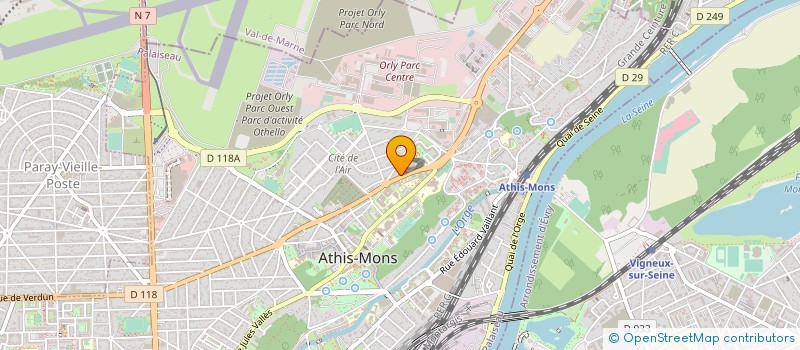 localisation de l'entreprise AUTO PRO à ATHIS-MONS