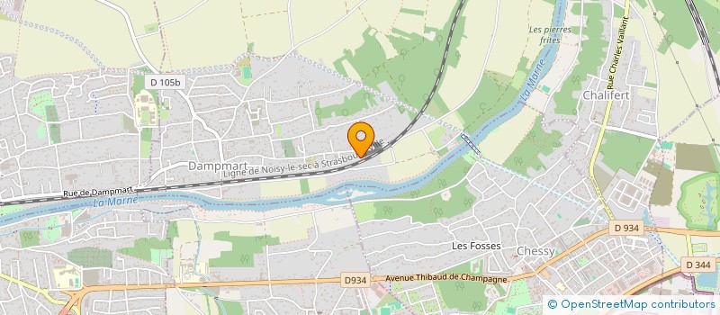 localisation de l'entreprise AUTO PRO 77  DAMPMART