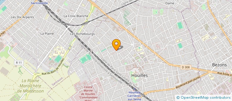 localisation de l'entreprise AUTO PRO DIAG  HOUILLES