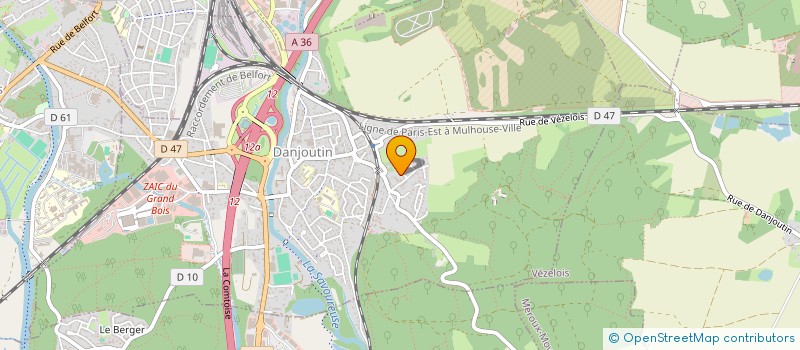 localisation de l'entreprise AUTO PRO G  DANJOUTIN