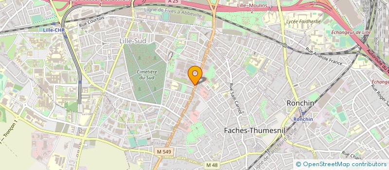 localisation de l'entreprise AUTO PRO PLUS à LILLE