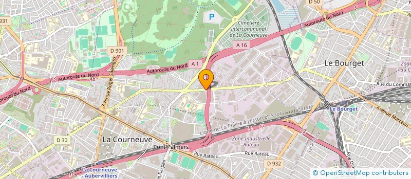 localisation de l'entreprise AUTO PRO SERVICES à LA COURNEUVE