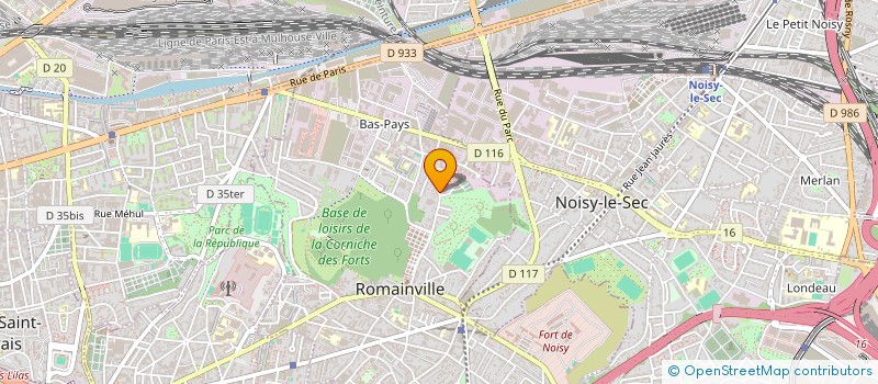 localisation de l'entreprise AUTO-PRO-SHOP à ROMAINVILLE