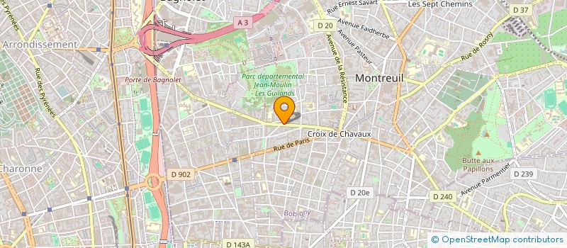 localisation de l'entreprise AUTO PROGRES PERFORMANCE à MONTREUIL