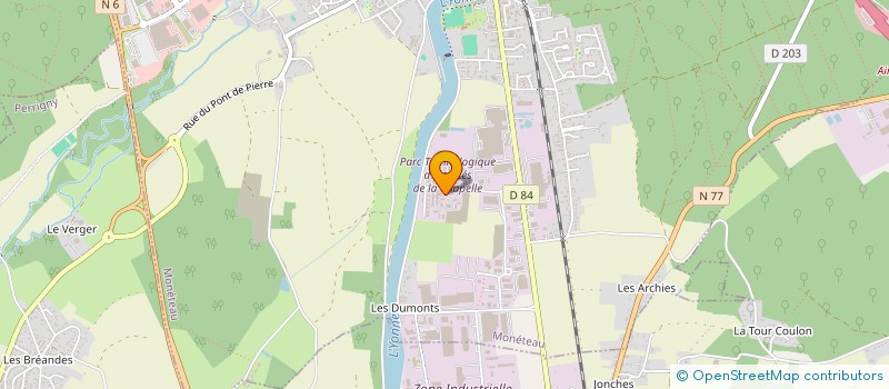 localisation de l'entreprise AUTO-PROTECT à MONETEAU