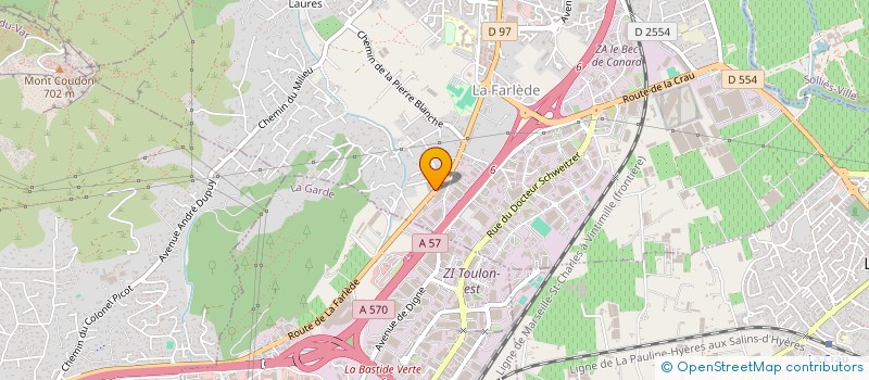 localisation de l'entreprise AUTO PROVENCE à LA FARLEDE
