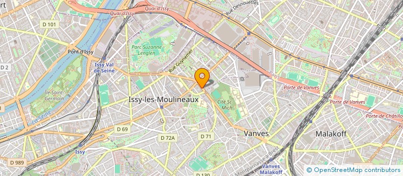 localisation de l'entreprise AUTO PYRAMIDE à ISSY-LES-MOULINEAUX